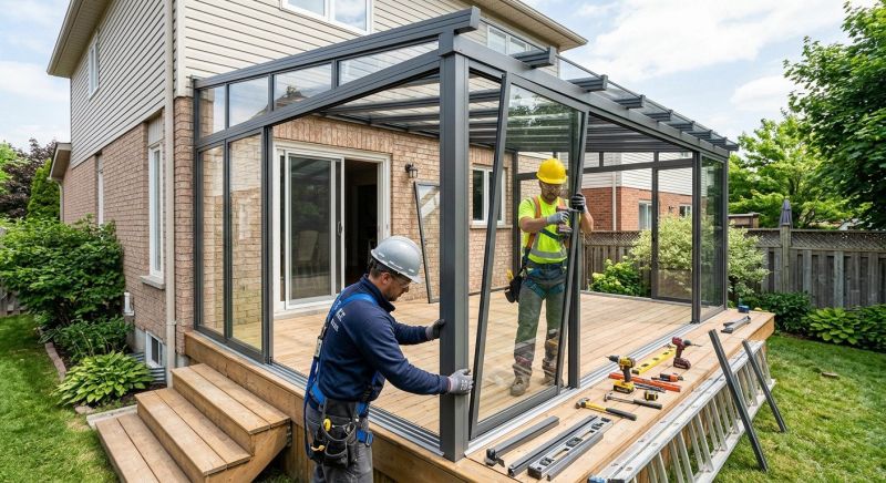 Enclosed Patio Installation in Austin, TX