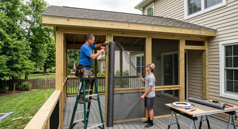Enclosed Porch Installation in Asheville, NC