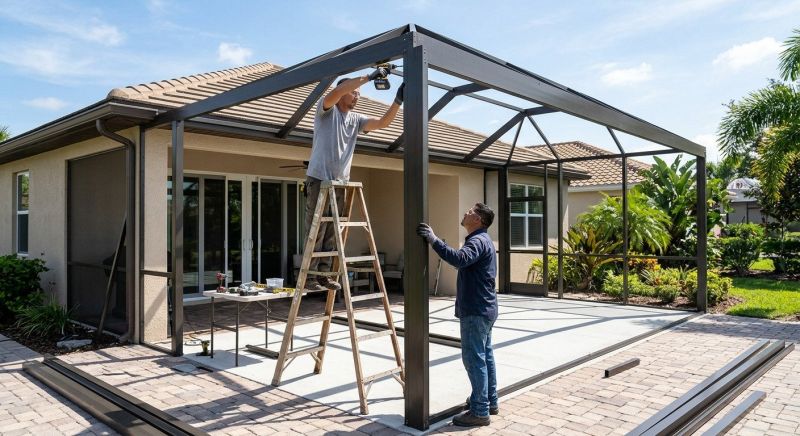 Lanai Enclosure Installation in Dallas, TX