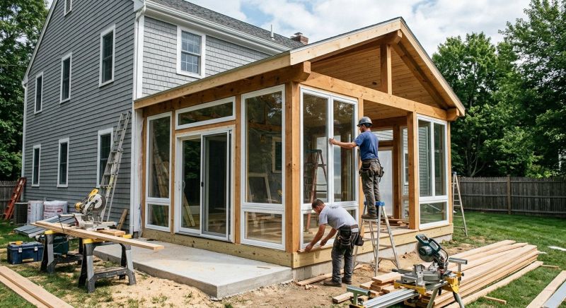 Porch Enclosure Installation in Dallas, TX