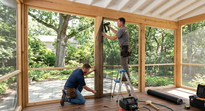 Screened In Porch Installation in Austin, TX